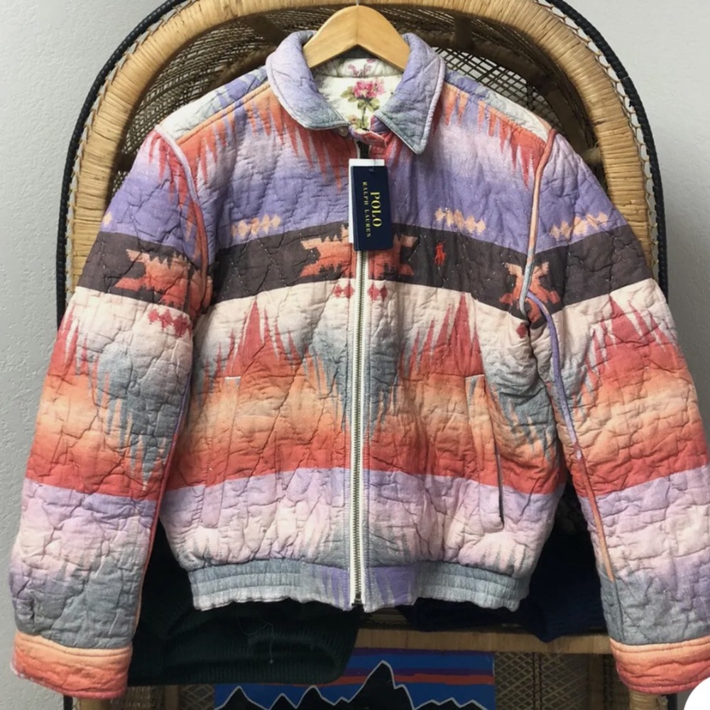 Polo Ralph Lauren women’s reversible bomber coat.